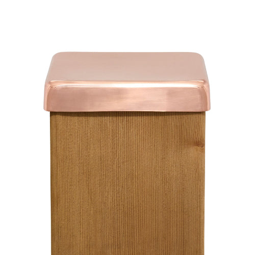 copper flat square piling cap
