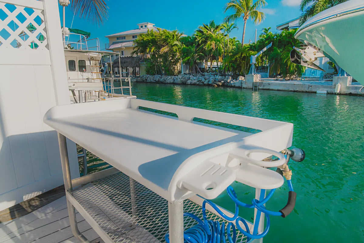 FDA Approved Premium Fish Cleaning Table and Station with Water Hose