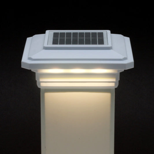 Lake Lite™ 4"x4" Solar Post Cap Light for Vinyl Lighting Solar Lake Lite