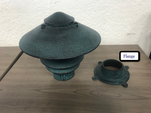 Broward Casting™ Flange for the Pagoda Light Broward Lighting Broward Casting