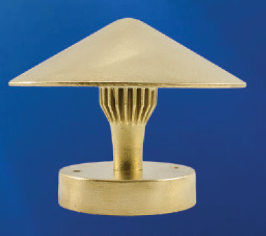 Focus Industries® 4W 12V LED Panel, Brass China Hat 5.5" Lighting Focus Industries