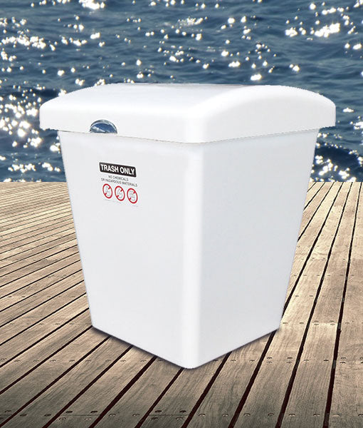 Rough Water Trash Receptacle Dock Accessories Dock Trash Receptacle Haven Dock and Marine