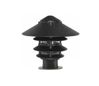 Focus Industries® 4 Tier Pagoda Area Light with 10" Top Hat Deck Pedestal