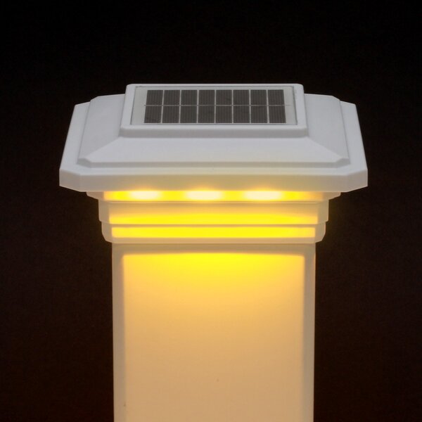 Lake Lite™ 4"x4" Solar Post Cap Light for Vinyl Lighting Solar Lake Lite