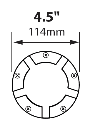 Focus Industries® 4.5" Surface Mount Drive Over Light