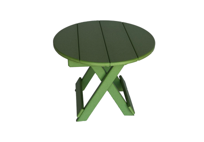 Round Folding Side Table Northwood Outdoor Dock Furniture