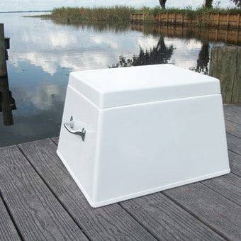 C&M Step Dock Storage Boxes 1 Step: Storage with lid 13"H X 20"W X 16"D Dock Accessories Dock Box Haven Dock and Marine