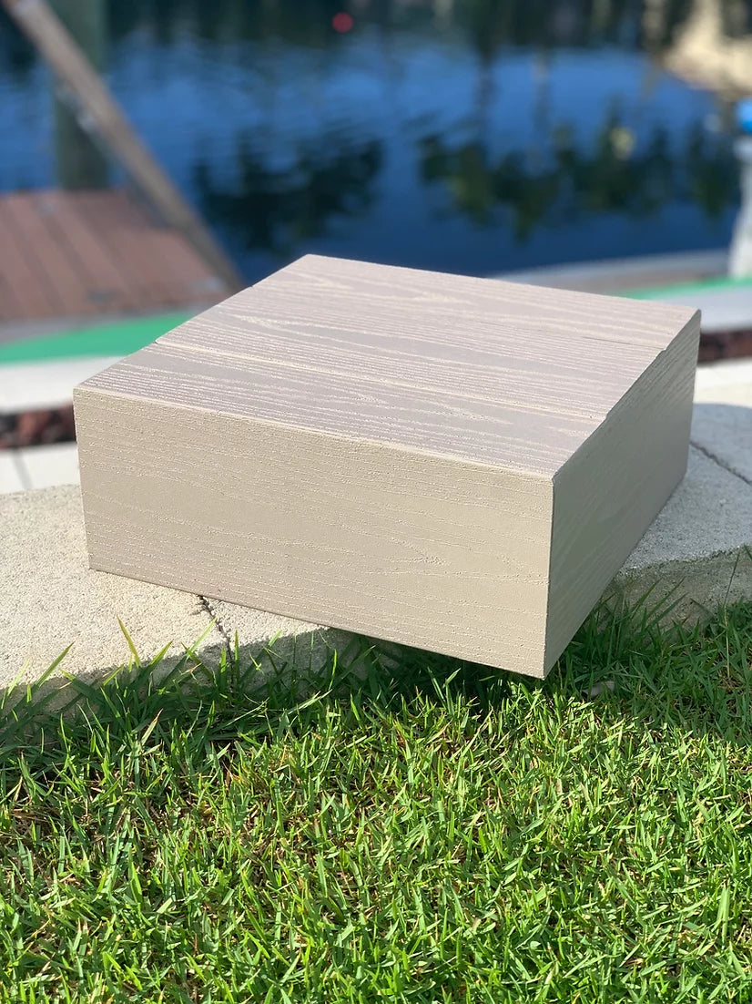 Dek-O-Block Dark Hickory 14" Square Top Block Dock Accessories Dock Fenders Haven Dock & Marine