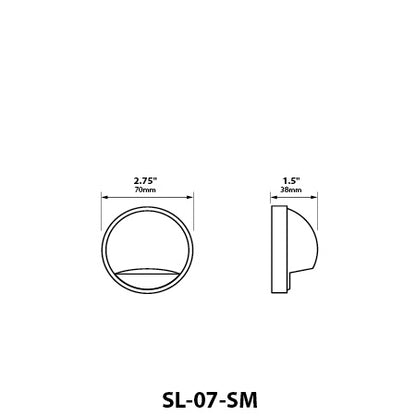 Focus Industries® 1.5W G4 LED BP, Stainless Steel, Small Surface Dome Step Light Lighting Focus Industries