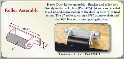 Floating Dock Hardware Roller Assembly for Pile Hoop Floating Docks Hardware Haven Dock and Marine