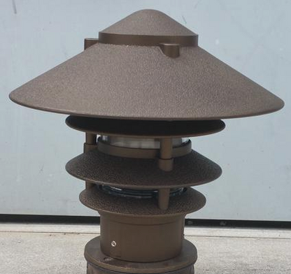 Broward Casting™ Pagoda Light Pompeii Gold Broward Lighting Broward Casting